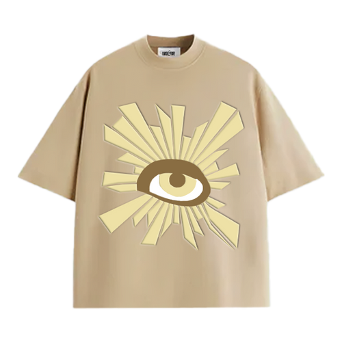 All Eyes Tee - Beige