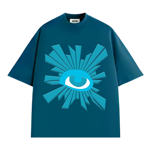 All Eyes Tee - Teal